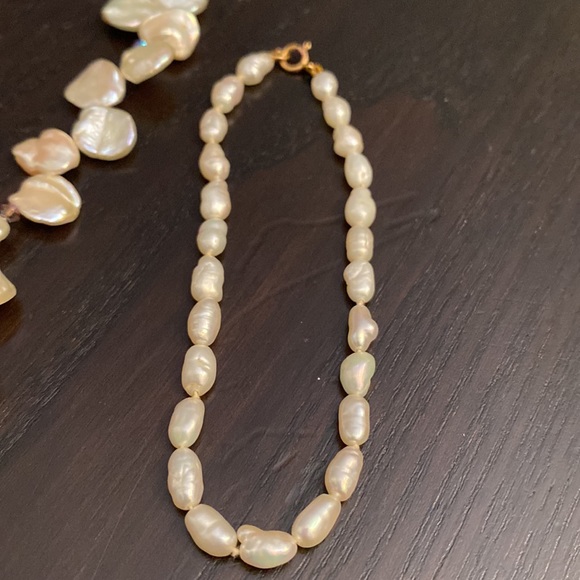 Freshwater Pearl necklace and bracelet combo - Picture 2 of 8